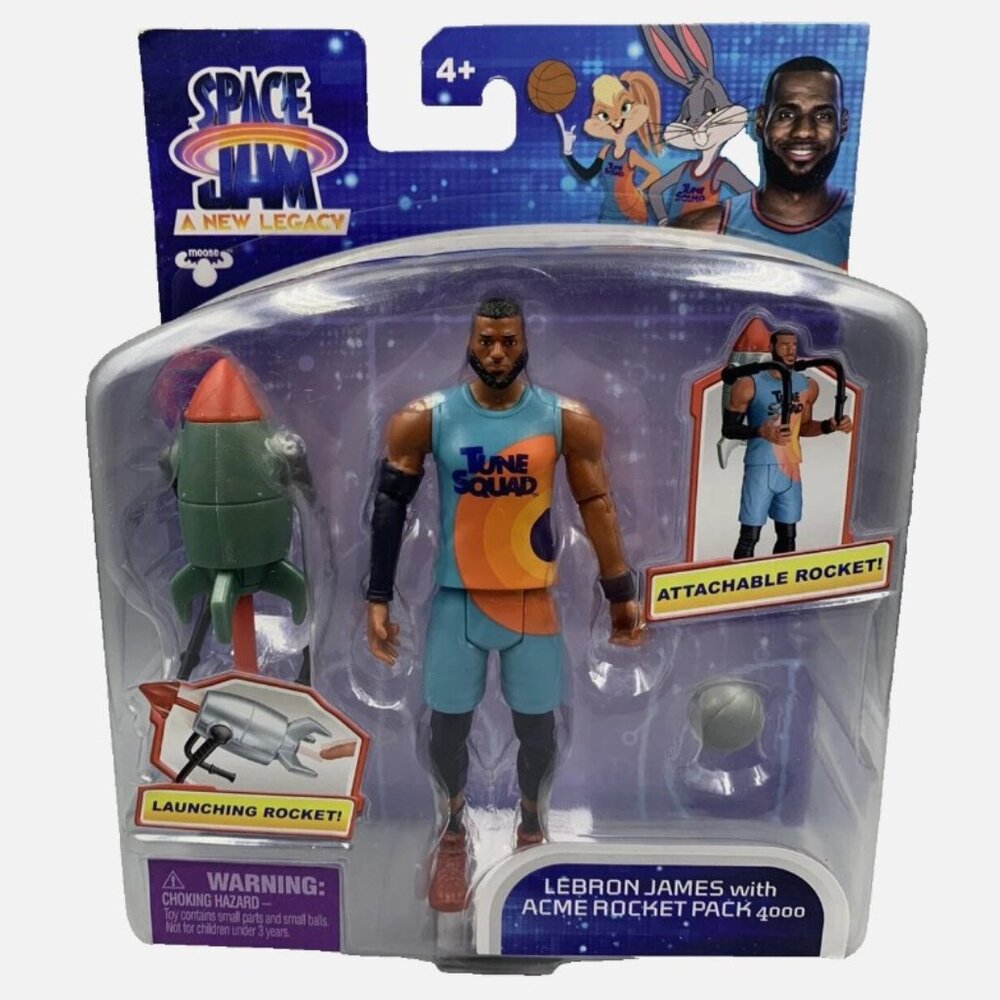 Space Jam A New Legacy 5" Lebron James Action Figure with Acme Rocket Pack 4000